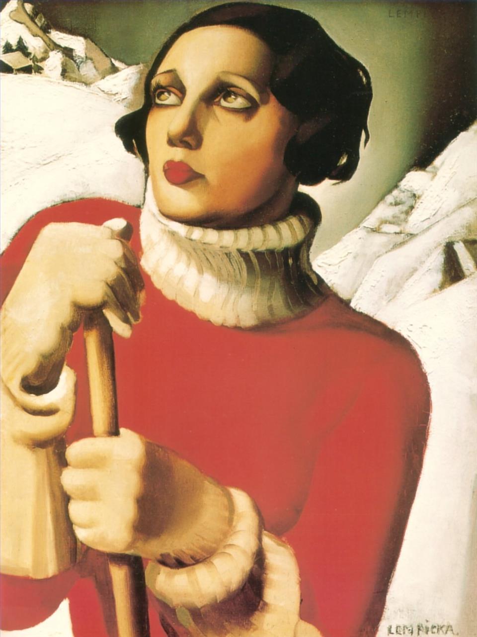 saint moritz 1929 contemporain Tamara de Lempicka Peintures à l'huile